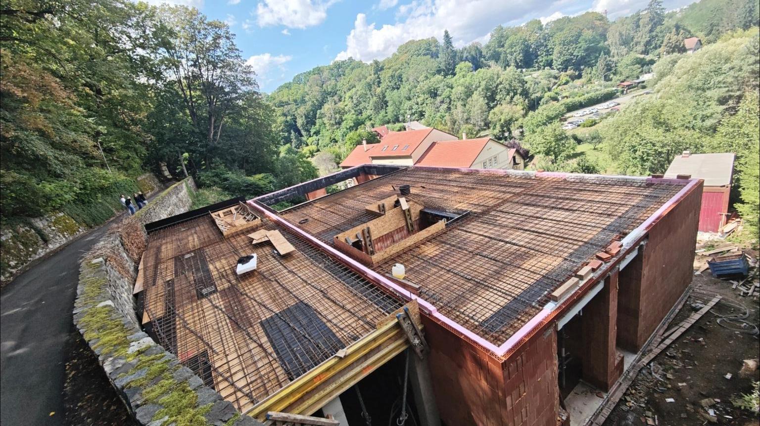 Stropní deska rodinného domu — Tábor